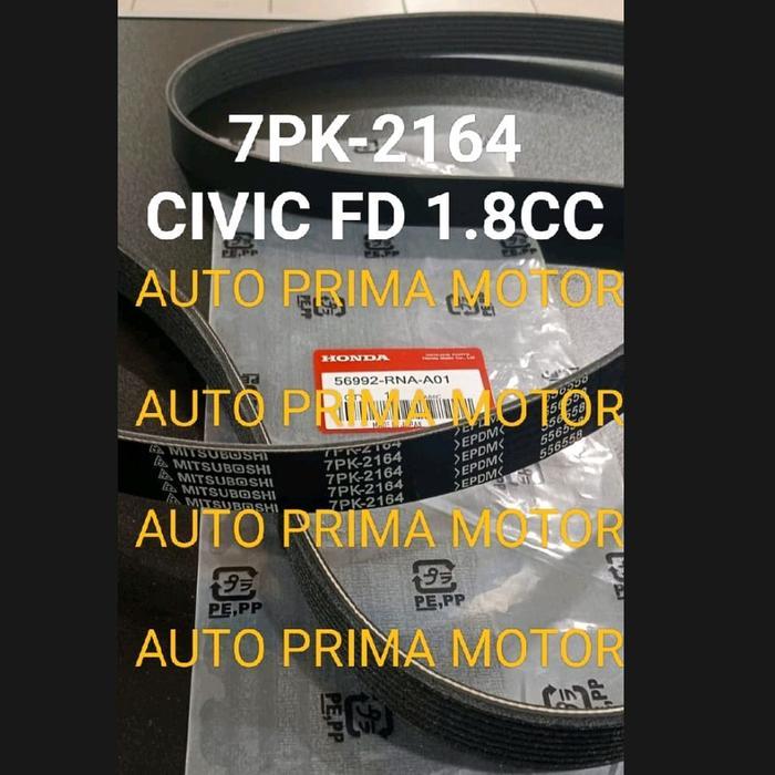 FAN VAN V BELT TALI KIPAS 7PK2164 CIVIC FD 1.8CC 2006 UP 7PK-2164 FORSALE