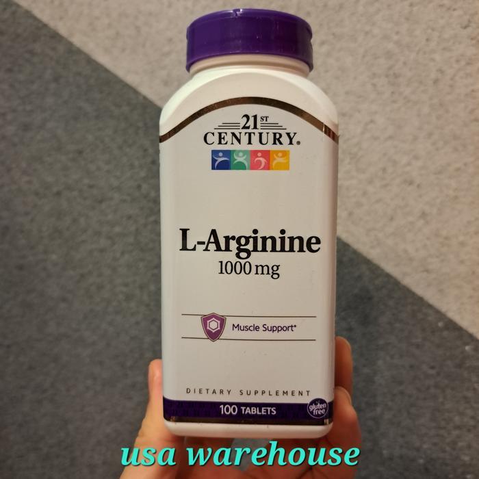 21st Century L-Arginine L Arginine amino acid 1000 mg 100 tablet