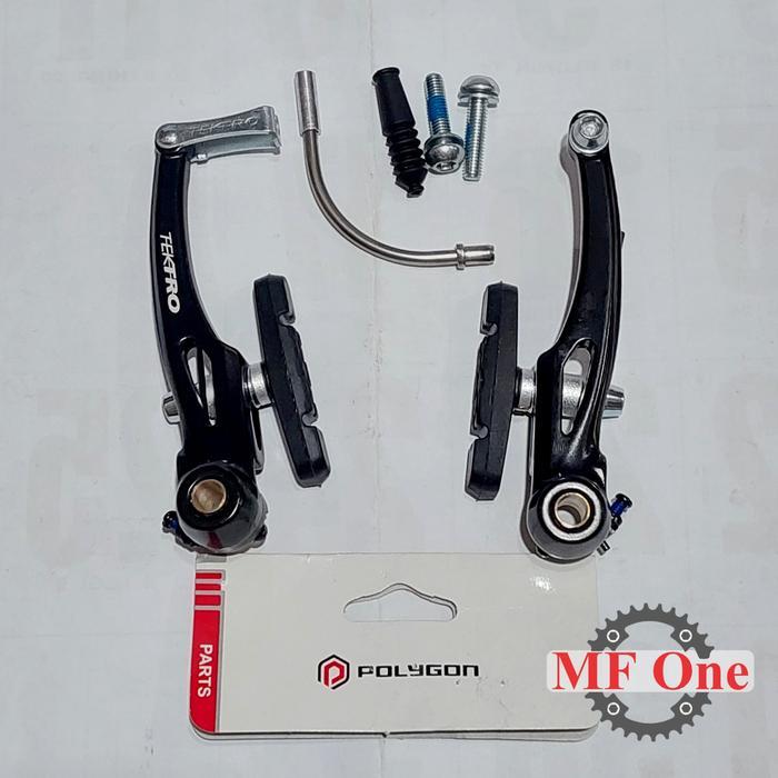 TERBATAS Rem V Brake Set Tektro Alloy With Linear Spring Polygon Vbrake