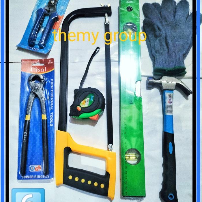 TERBARU PROMO 6 MACAM PERALATAN TUKANG BESI/PAKET HEMAT TUKANG BESI