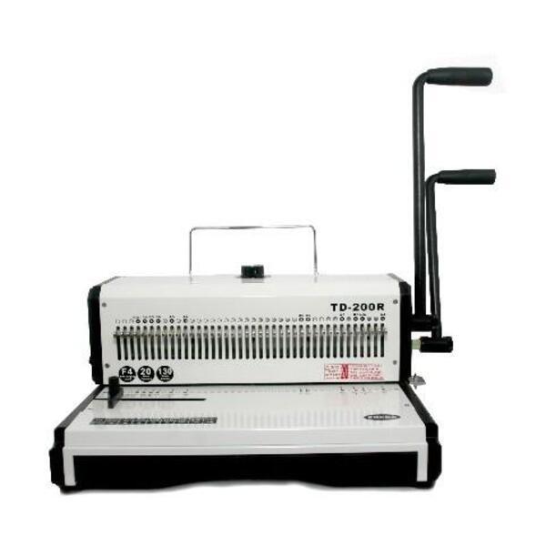 Mesin Jilid Spiral Ring Kawat Lubang Bulat Topas TD 200R Folio Alat Jilid Binder - Bahan Besi