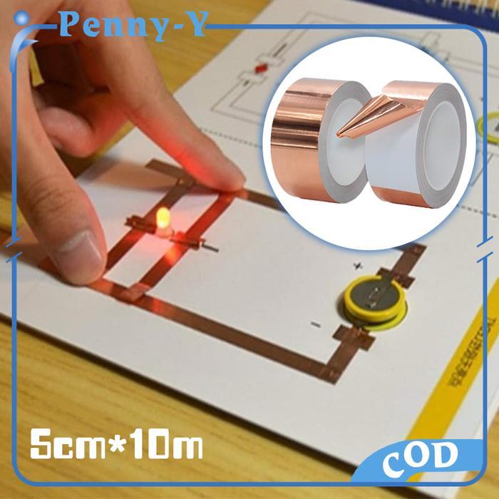 10M Copper Foil Tape 5Cm Conductive Copper Tape Tembaga Foil Tape