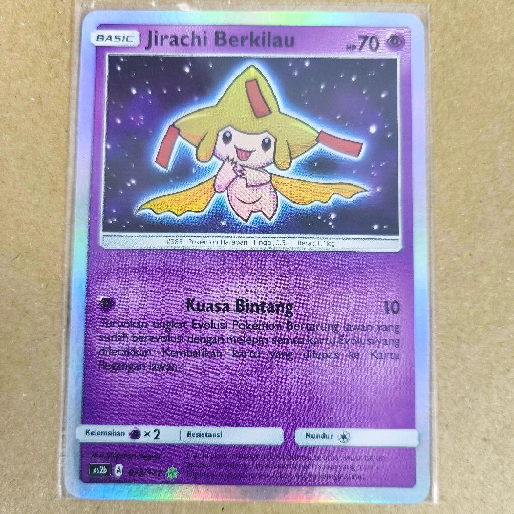 Jirachi Berkilau AS2b Pokemon TCG Indonesia Game Kartu Koleksi Trading Card Game