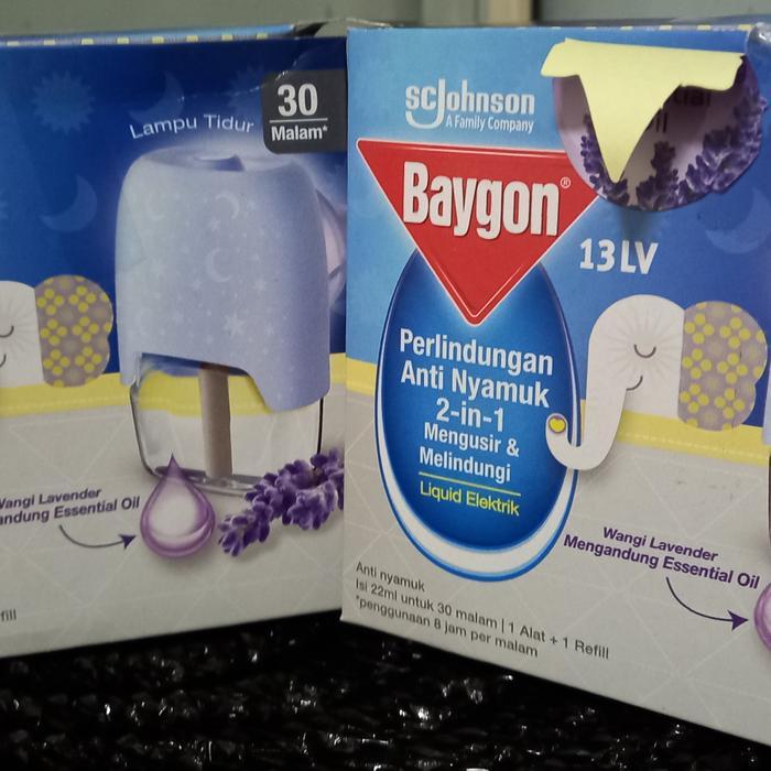` Baygon Liquid Electric 2 in 1 Lavender Obat Nyamuk Elektrik Alat dan Refill 20 ml