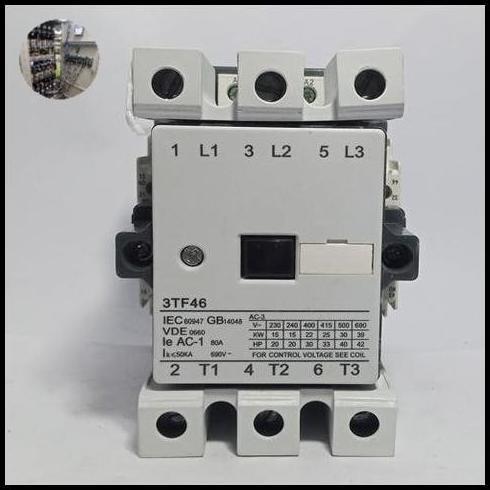 Contractor Kontraktor Contactor / Kontaktor 3P 80A 220V Siemens 3Tf46 25Kw