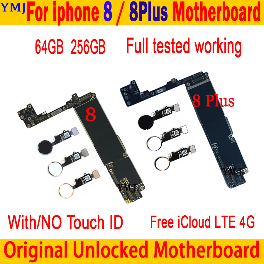 . Original Unlocked Mainboard Icloud For Iphone 8 / 8 Plus -
