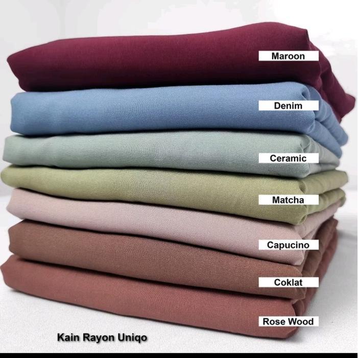 Kain Rayon Unq Polos / Kain Rayon Polos (Per 0,5 meter)