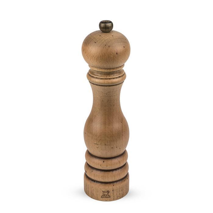 Peugeot Paris Antique 22cm Pepper Mill Wood Patina Gilingan Lada