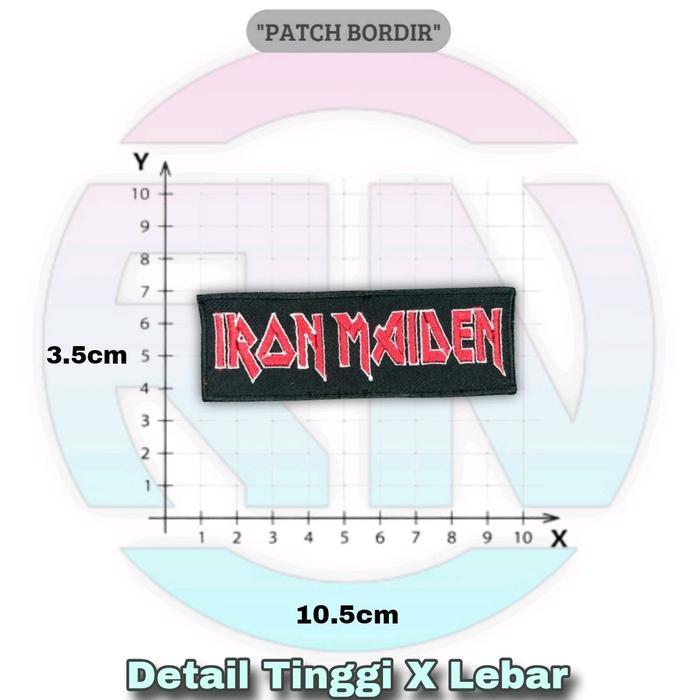 Emblem Patch Jahit Bordir Band Musik Logo Iron Patch Bordir Aksesoris Emblem Band Bordir Patch Band