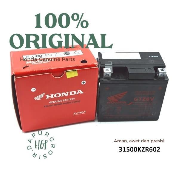 AKI, ACCU VARIO 125, 150, PCX, CB150R , BATTERY(GTZ6V) ORIGINAL AHM - 31500KZR602