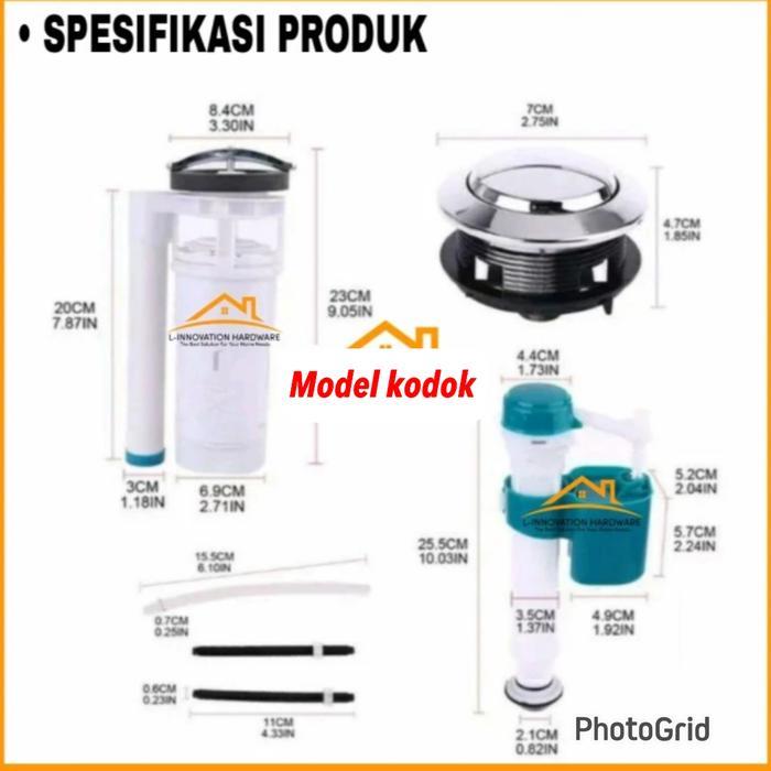 SPERTPART KLOSET DUDUK KODOK/ ALAT CLOSET MODEL KODOK/PELAMPUNG CLOSET