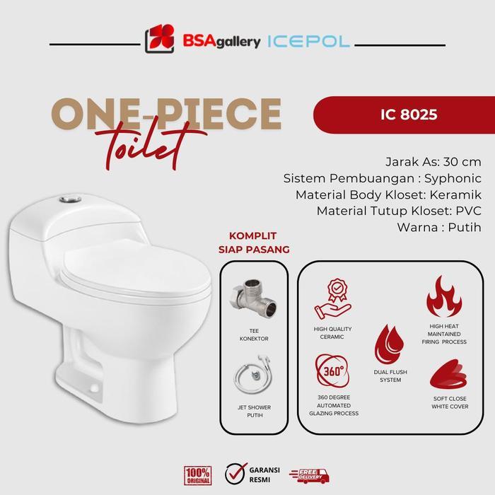 TOILET KLOSET CLOSET DUDUK MONOBLOK KODOK MURAH MODEL TOTO ICEPOL