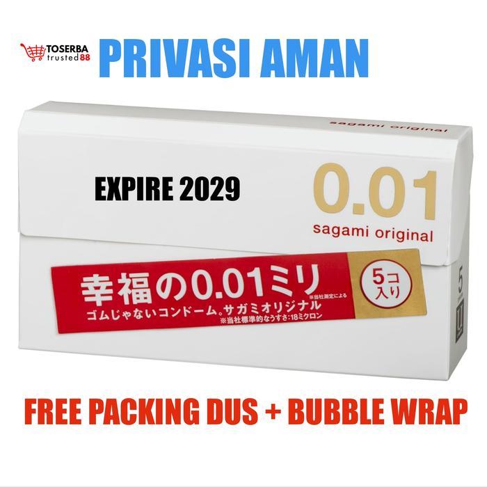 Apotik_Maxi Kondom Sagami 0.01 001 Isi 5Pc Kondom Tipis Tertipis Original Jepang