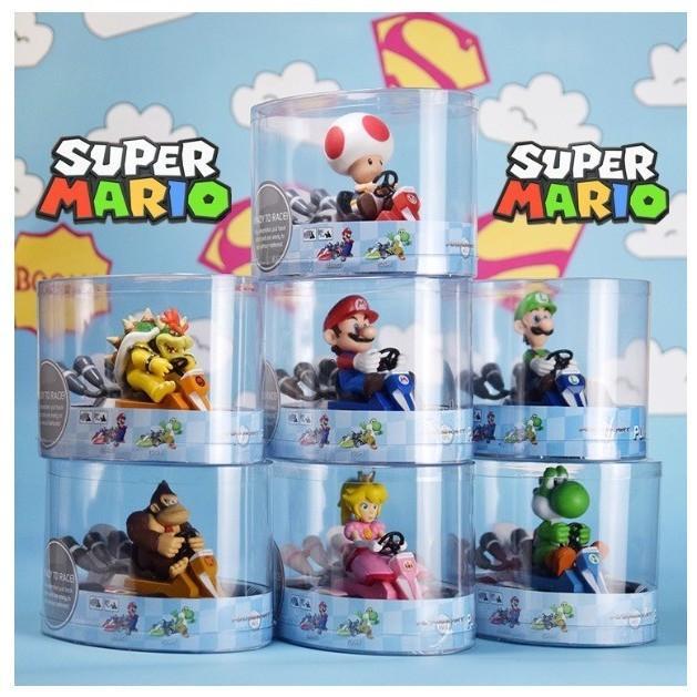 Toys Kingdom - Mainan Mobil Super Mario Kart Pull Back Luigi Bowser Koopa Donkey Kong Princess