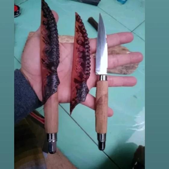 pisau keren imut baja putih baja HSS anti karat