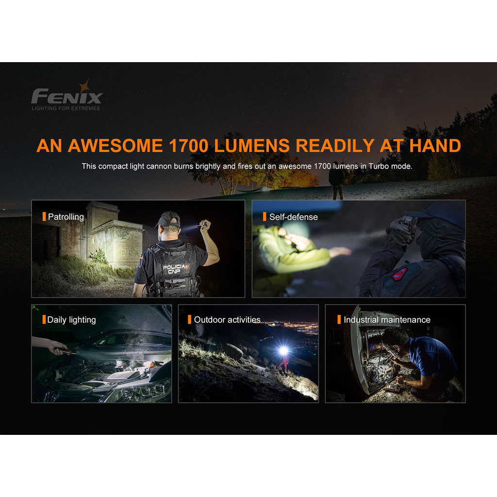 . 2021 Fenix Pd35 V3.0 1700 Lumens Outdoor Strong Light Waterproof -