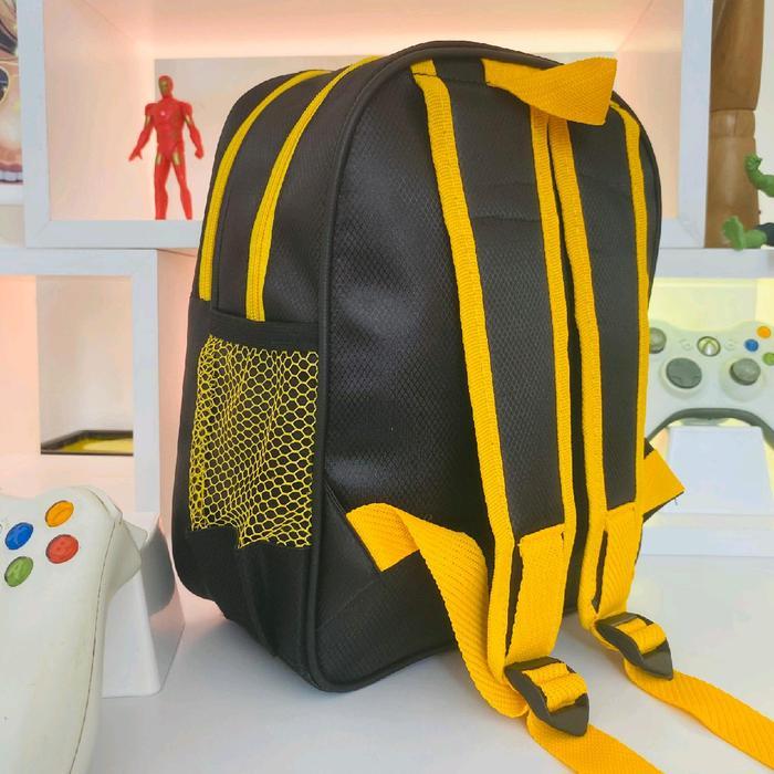 [YumnaHanaBags] Tas Ransel lampu LED 3D timbul Karakter BATMAN TOPENG anak sekolah laki laki PAUD TK