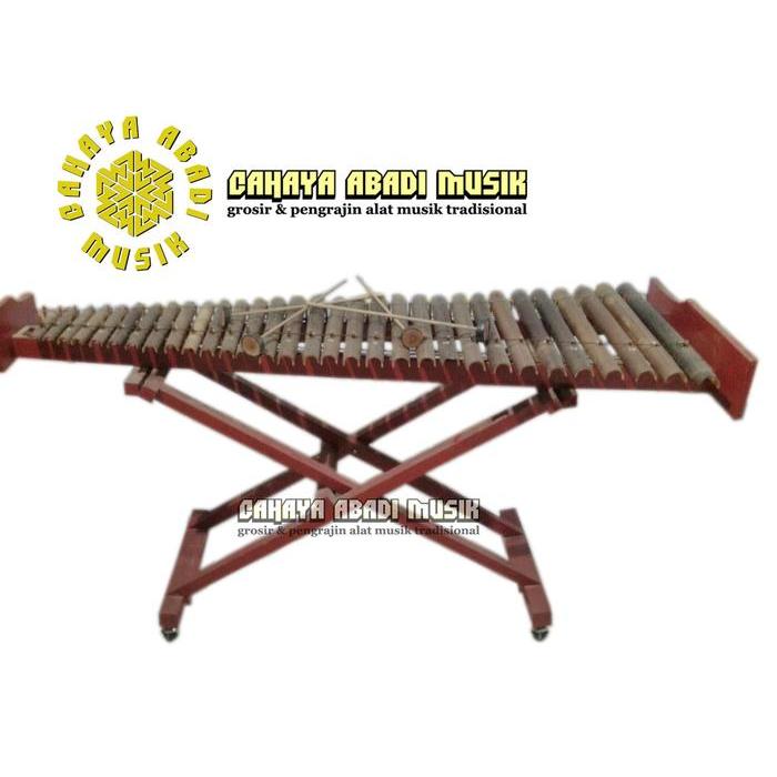 Cahaya Abadi Musik Kolintang Bambu 31 Nada Kayu Albasia Gambang Angklung Bambu Hitam Alat Musik