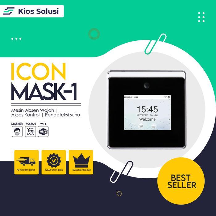 Mesin Absensi Wajah Masker Wifi Fingerprint ICON MASK 1 Absen
