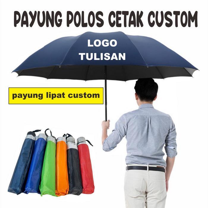 payung lipat 3 payung si payung custom Payung Lipat 3 Termurah Polos Warna+Sarung / Lipat 3 / Payung