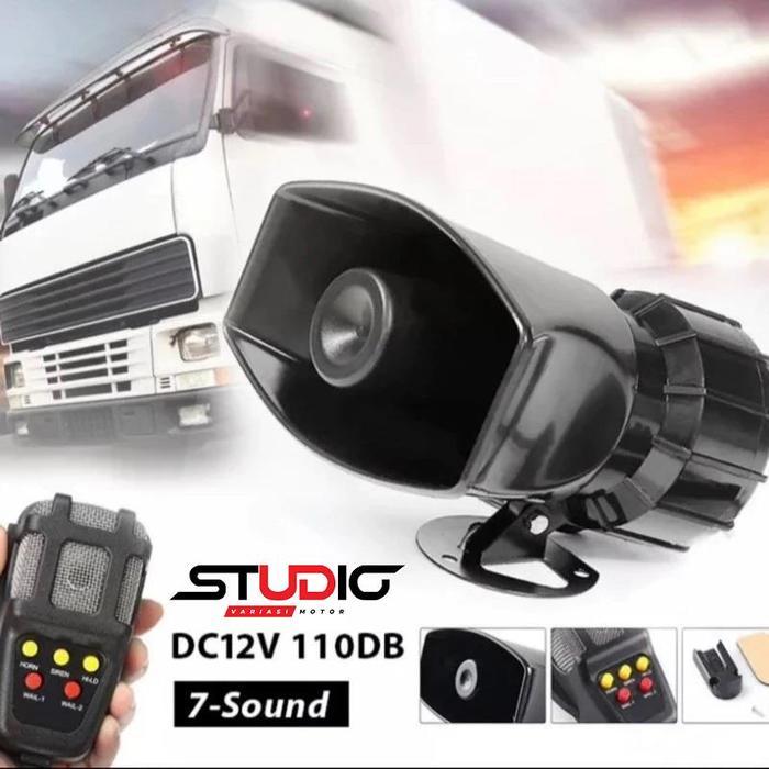 Klakson Sepeda Motor Mobil Toa 7 Mic 6 Suara Sirine Patwal 12 Volt Motorcycle