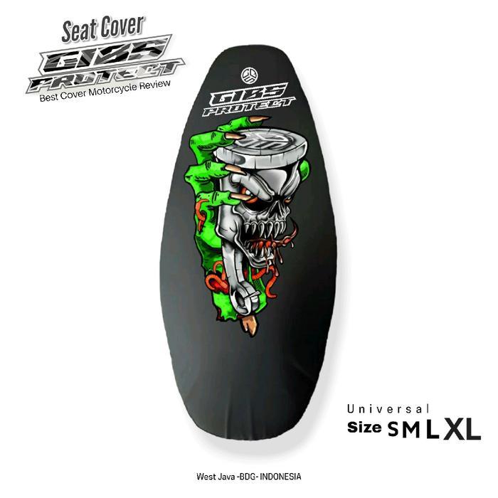 Jok Motor Gibsprotect Sarung Jok Motor Anti Air Cover Pelindung Jok Motor Motif Print Cover Jok Beat