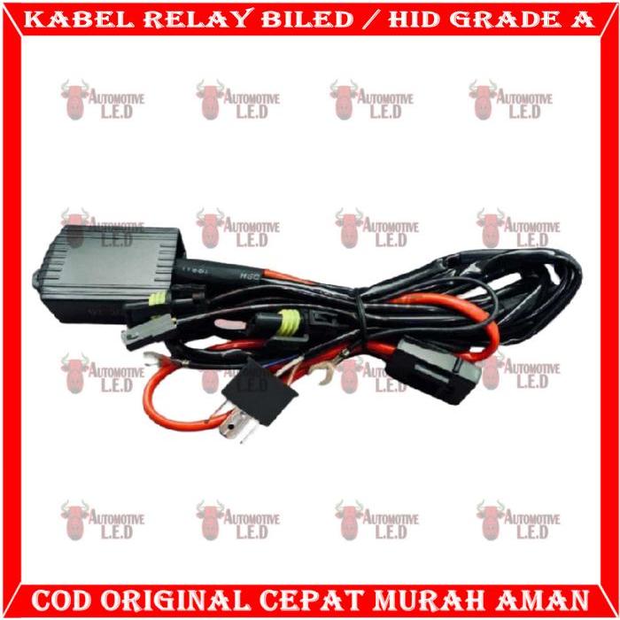 "New" ORIGINAL KABEL RELAY MOBIL RELAY BILED PROJECTOR KABEL MOBIL BILED LAMPU PROJECTOR KABEL HID