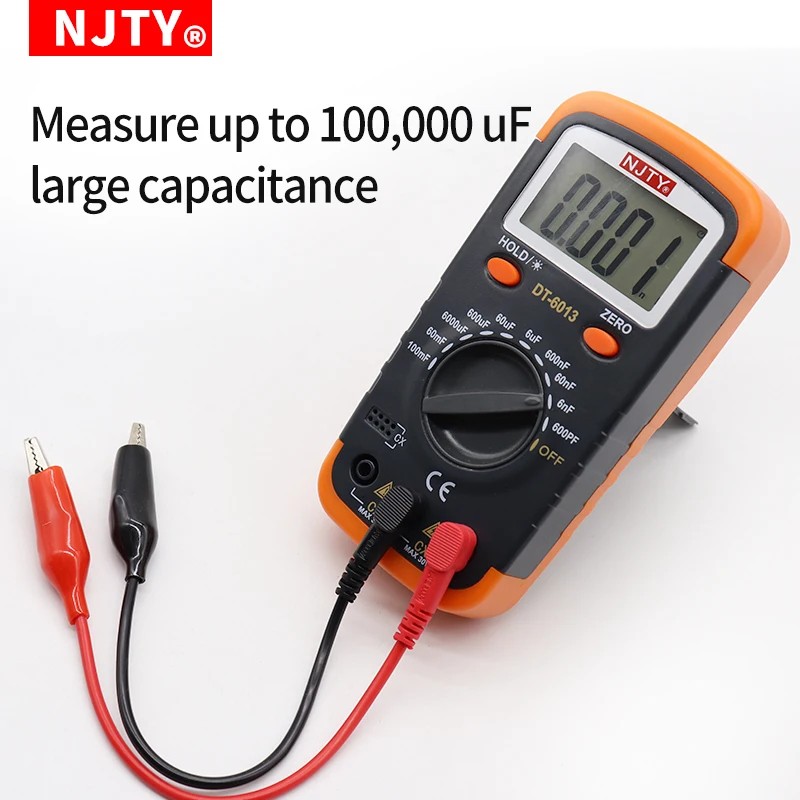 Professional Digital Capacimeter 6000 counts Capacitor Capacity Meter Lcr Tester 100000uF Capacitor
