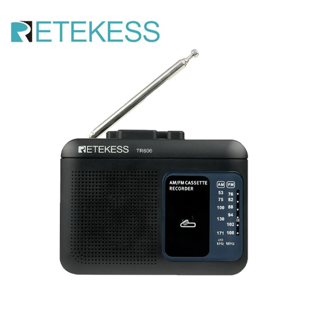 Retekess TR606 Radio FM|AM Portabel dengan Pemutar Kaset