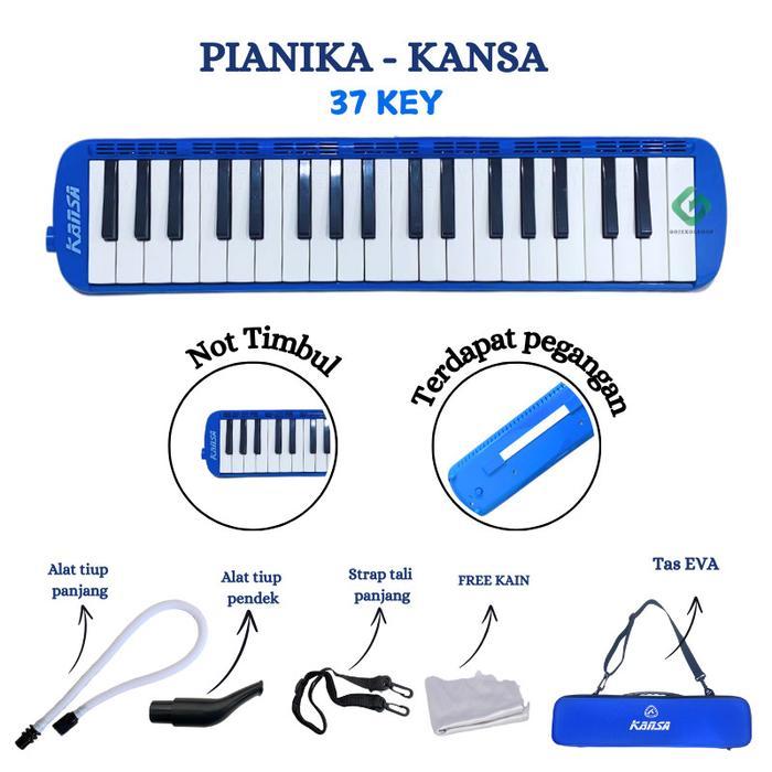 Pianika Kansa Mainan Anak 32 Keys 37 Keys Piano Mini Anak Sekolah Bonus Tas