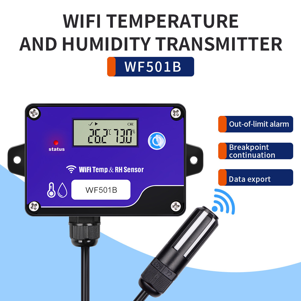 . Wf501B Wifi Temperature And Humidity Sensor Digital Temperature -