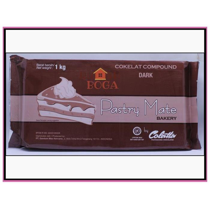 Coklat Cokelat COLATTA Collata PASTRY MATE Bakery Dark Chocolate 1kg 1 kg