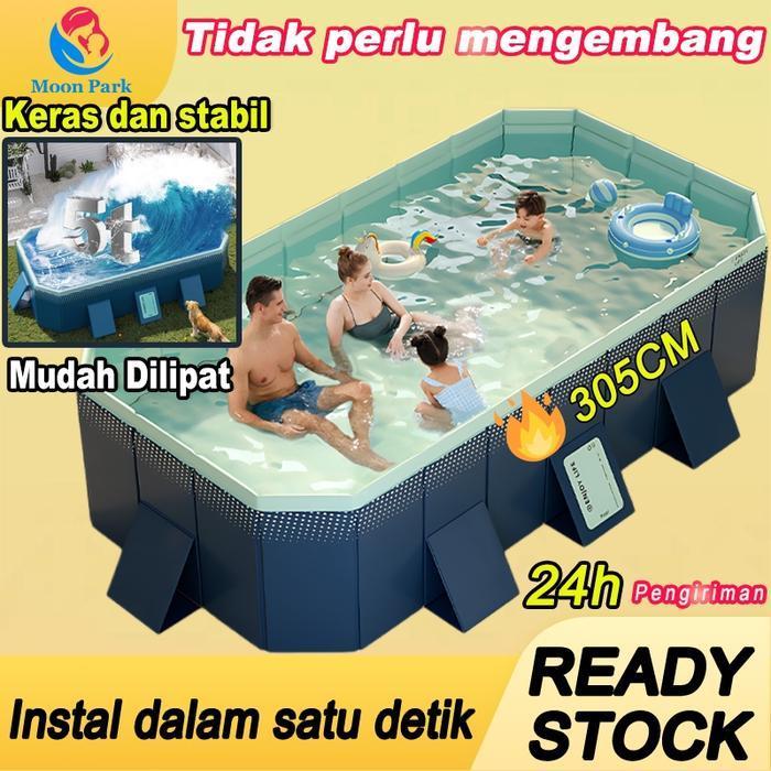 KOLAM RENANG ANAK JUMBO 305M LIPAT / KOLAM RENANG DEWASA - 3M