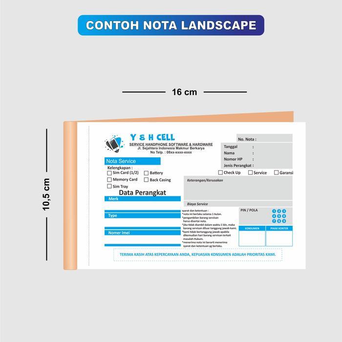 CETAK NOTA COSTUM 1/4 2 PLY / NOTA NAMA TOKO SENDIRI / NOTA CUSTOM / NOTA LAUNDRY / NOTA BENGKEL /