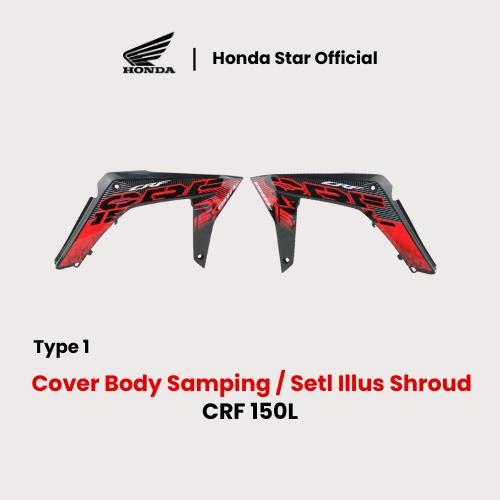 Crf 150L - Honda Ori Cover Body Sayap Samping / Set Illust Shroud - Type 1