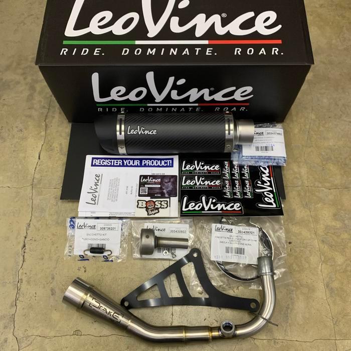 Knalpot Leovince Gp Corsa Evo Carbon Vespa Iget