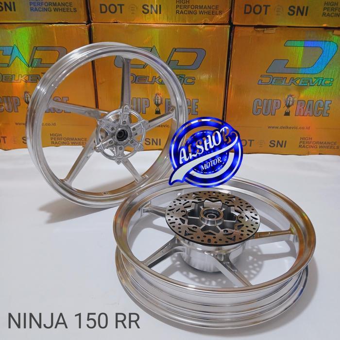 VELG RACING DELKEVIC NINJA 150 RR KRR VELG RACING NINJA 150RR M-OZ Cakram Disc - SILVER/CROME