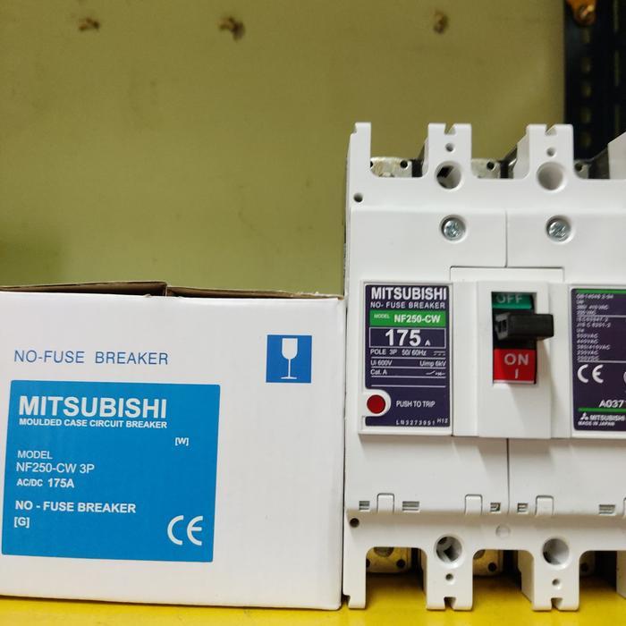 Nfb Mccb Breaker Mitsubishi Nf-250Cw Nf250-Cw 175A 175 A