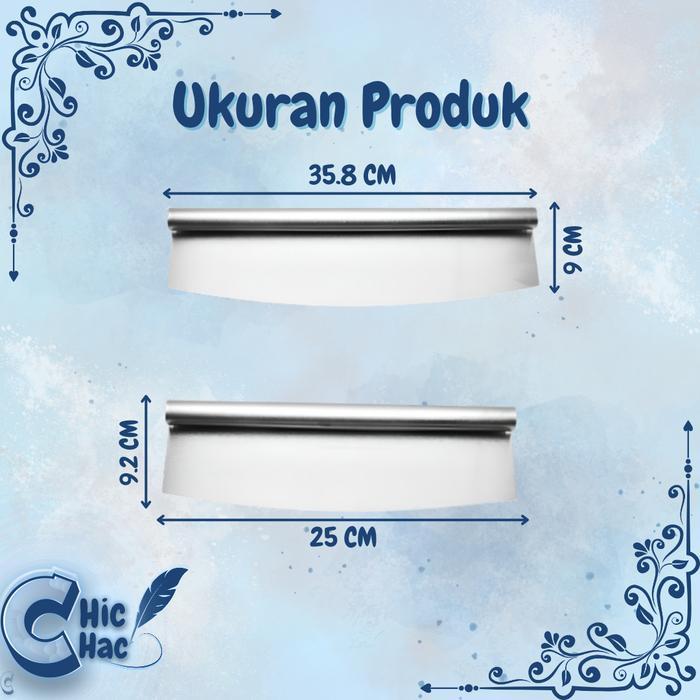 Scraper Panjang Stainless Steel / Pemotong Pizza Kue Multifungsi / Premium Scraper Kualitas Terbaik