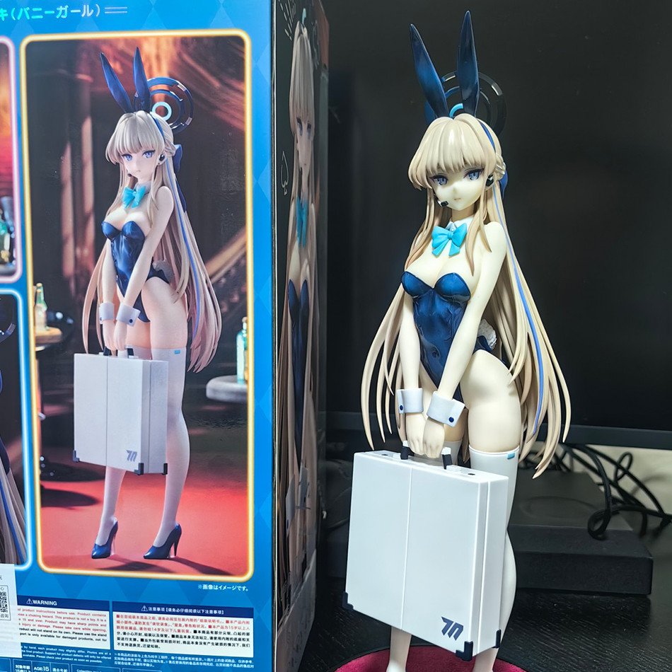 Original Blue Archive Anime Figure Asuma Toki Figures Bunny Girl Figurine Models Statue Doll