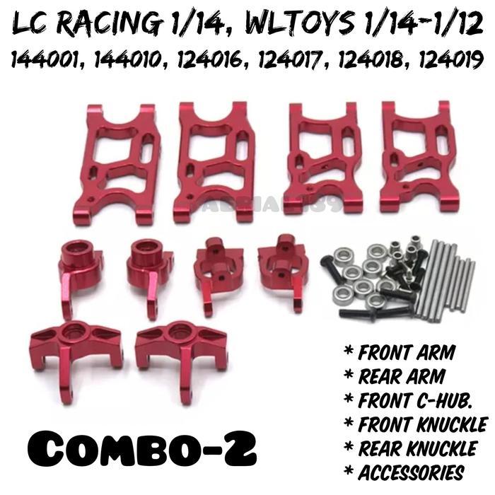 Upgrade arm knuckle front rear LC Racing 1/14 RC WLTOYS 1/14 1/12