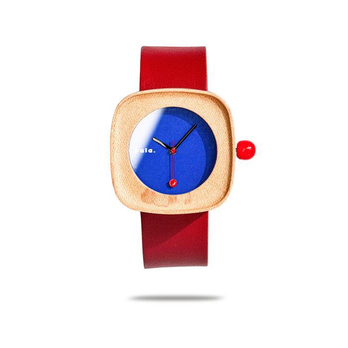 PALA Mini Kucing Merah PALA Nusantara Jam Tangan Kayu Unisex
