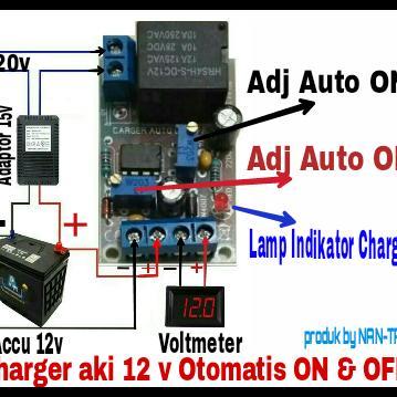 Modul Kit Charger Accu / Cas Aki 12V Otomatis Up To 150A