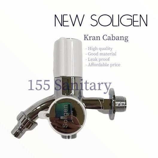 kran air shower cabang soligen kran air PVC chrome soligen S22