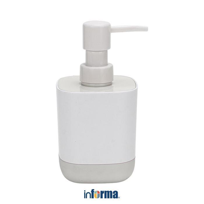 Informa 370 ml Aiden Dispenser Sabun Cair - Putih Pompa Sabun Tempat Botol Kamar Mandi Wastafel