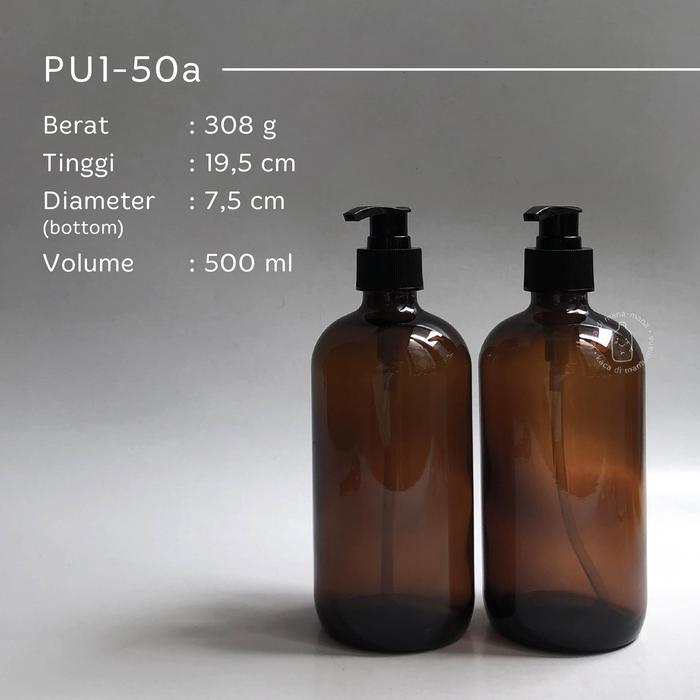 "New" Botol kaca pump 250 500ml - botol kaca pompa
