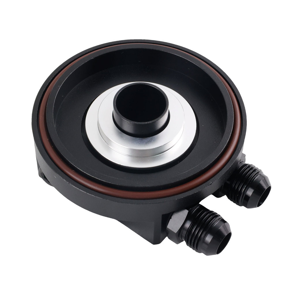 ENGINE OIL FILTER CAP WITH OIL COOLER FITTINGS FOR BMW M50 S50 S52 S54 E36 E46 ALUMINUM ADAPTER OIL