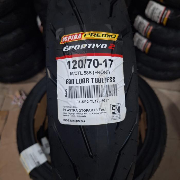 Ban Aspira Premio Sportivo 2 120/70 17 ring 17 Tubeless
