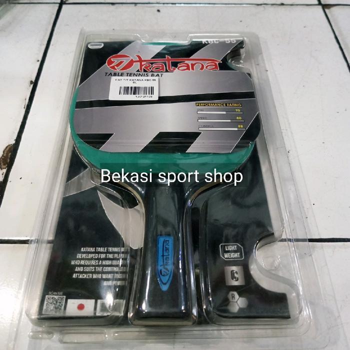 BAT/BED TENIS MEJA PINGPONG KATANA KBC-55 ORIGINAL BLUE