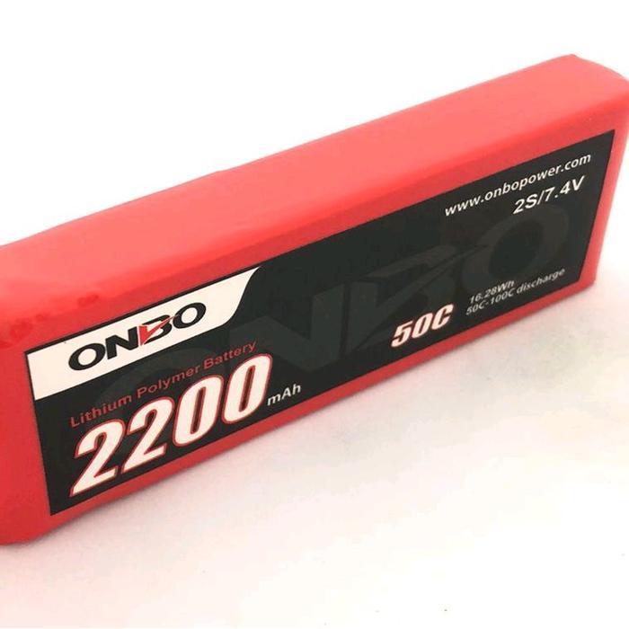 Lipo 2s 7.4v 2200mah 50-100c Onbo Power - Berat 132 gram - Control, Remote, Toy Baterai
